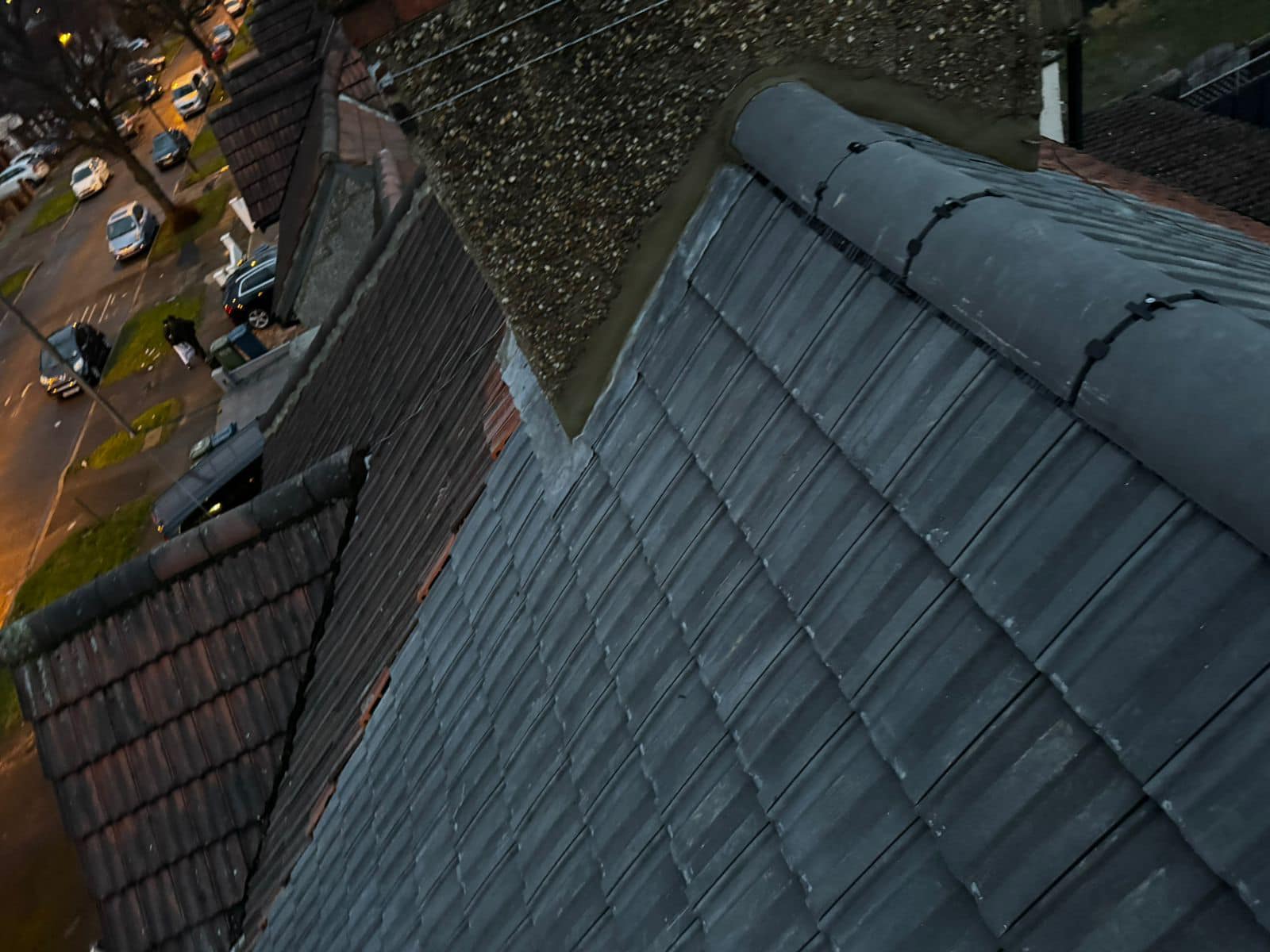 Slate roof restoration in Greenwich