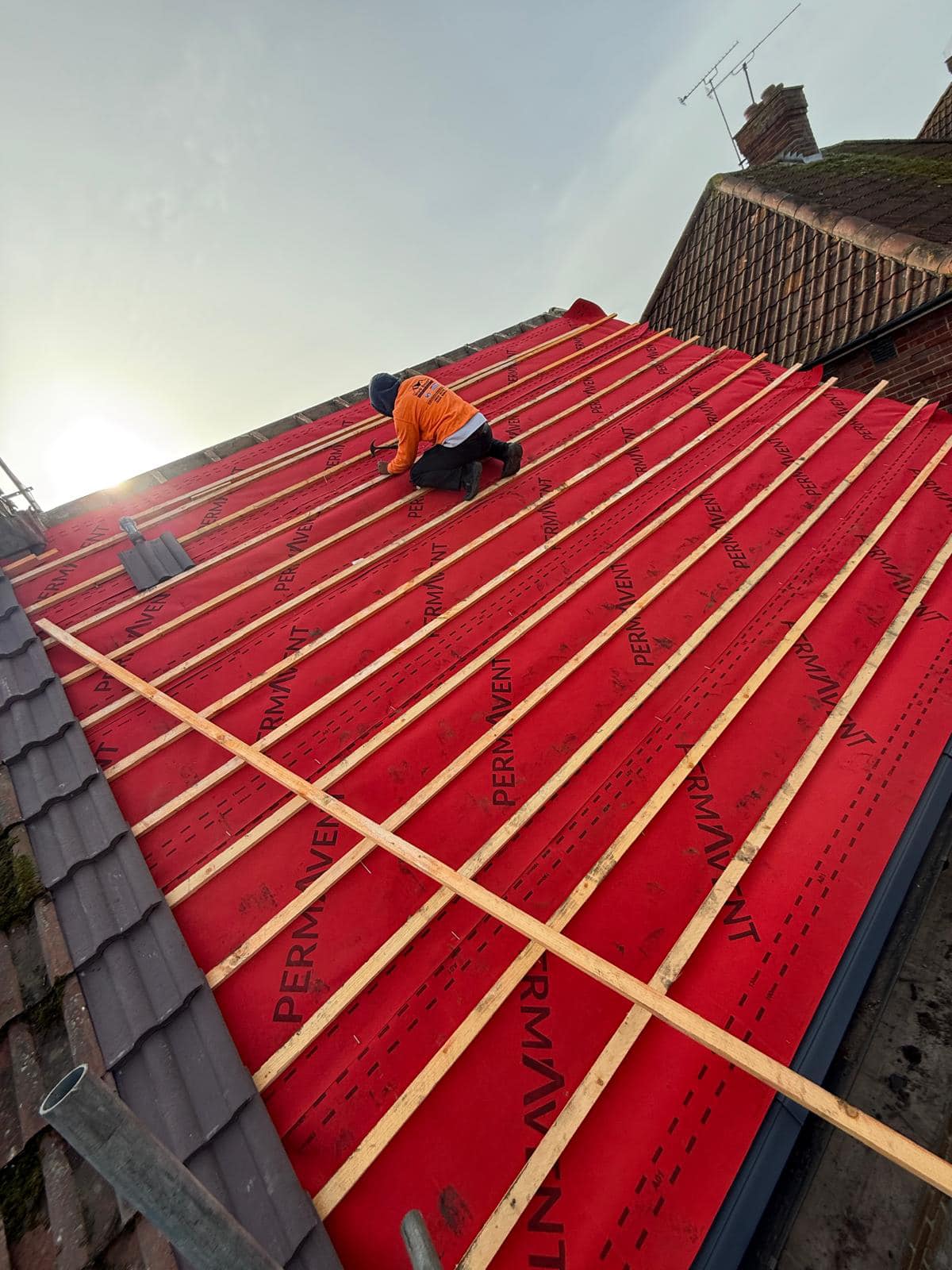 Slate roof restoration in Greenwich