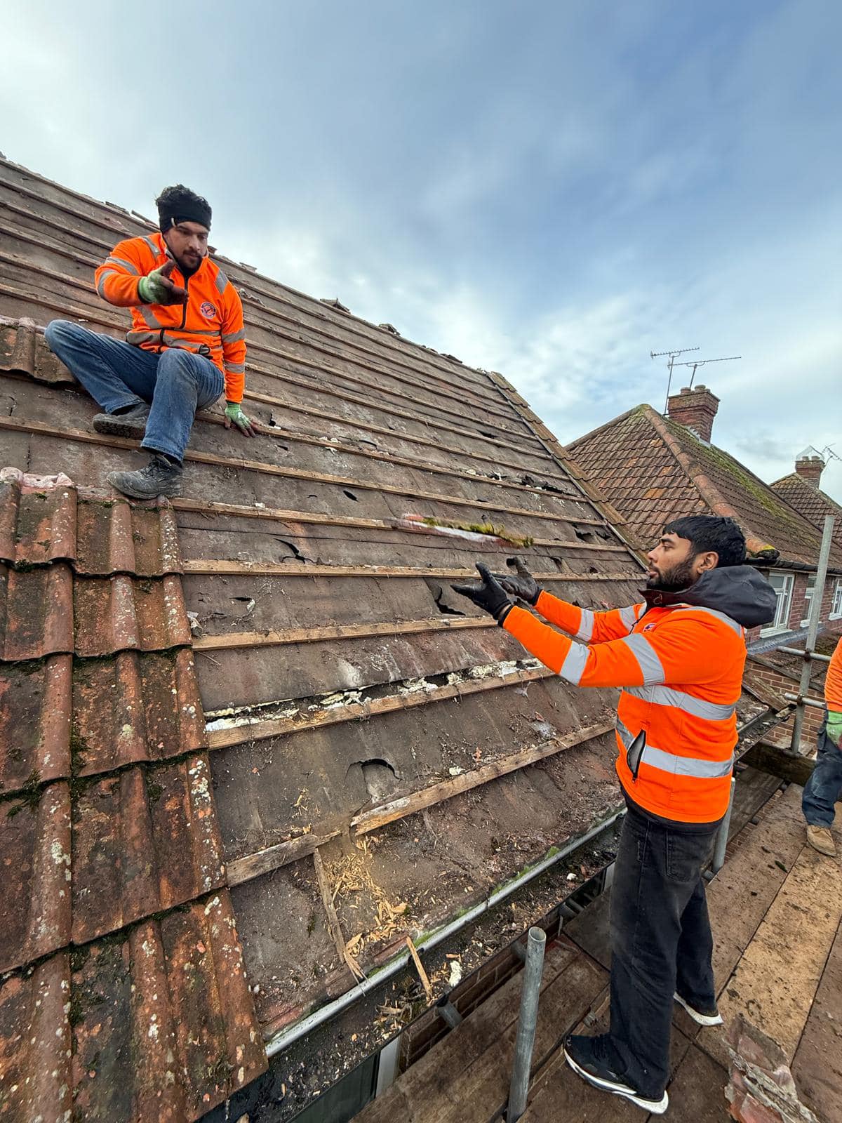 Storm damage repair in Battersea