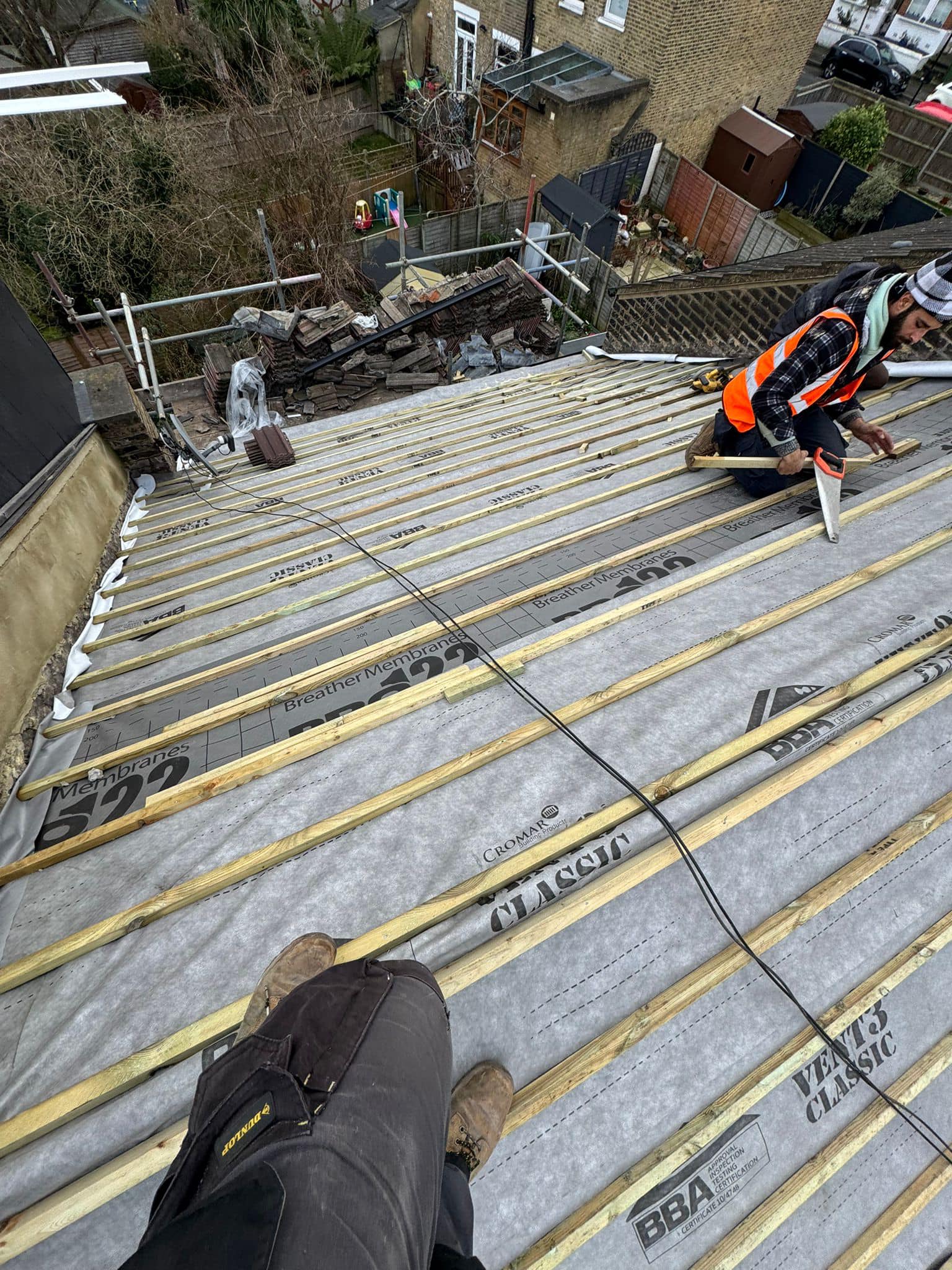 Storm damage repair in Battersea