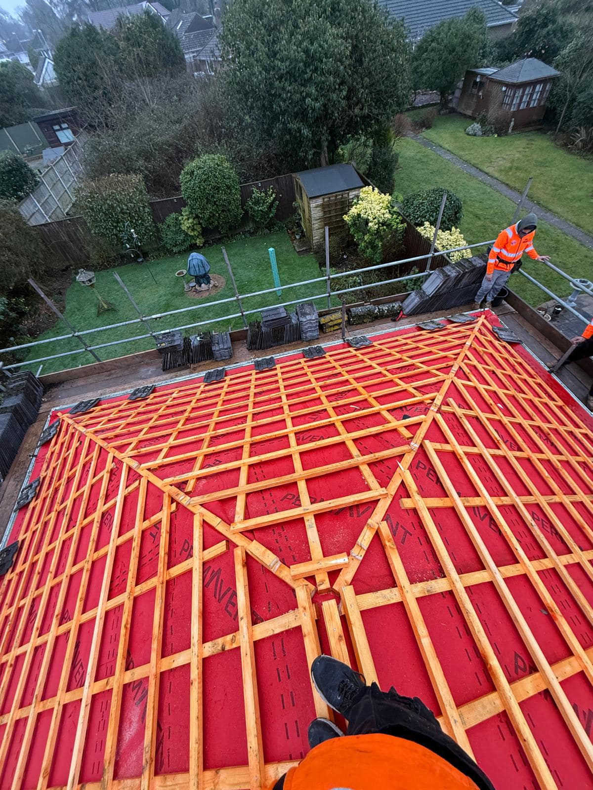 GRP fibreglass roof in Peckham