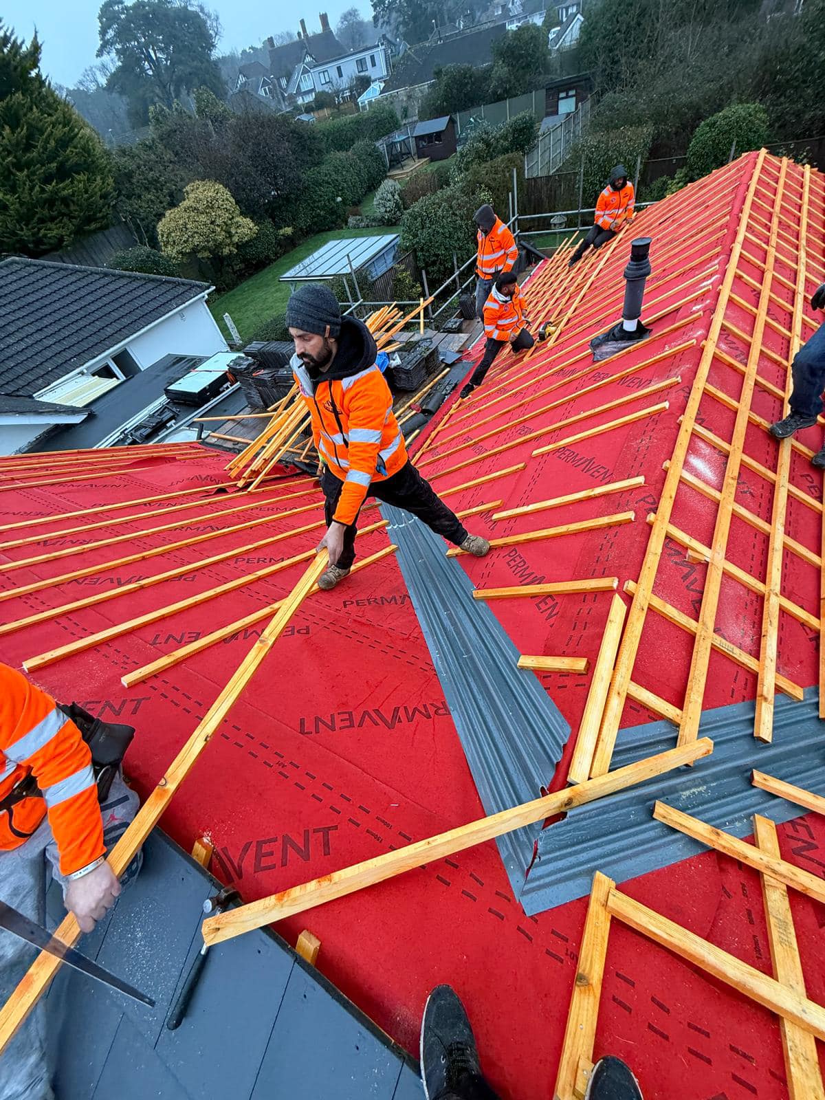 GRP fibreglass roof in Peckham