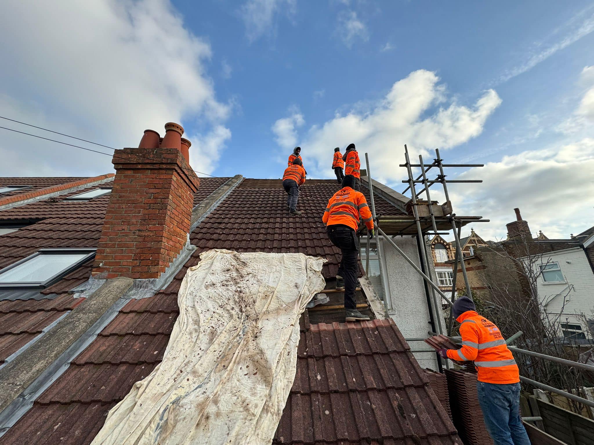 Slate roof restoration in Greenwich