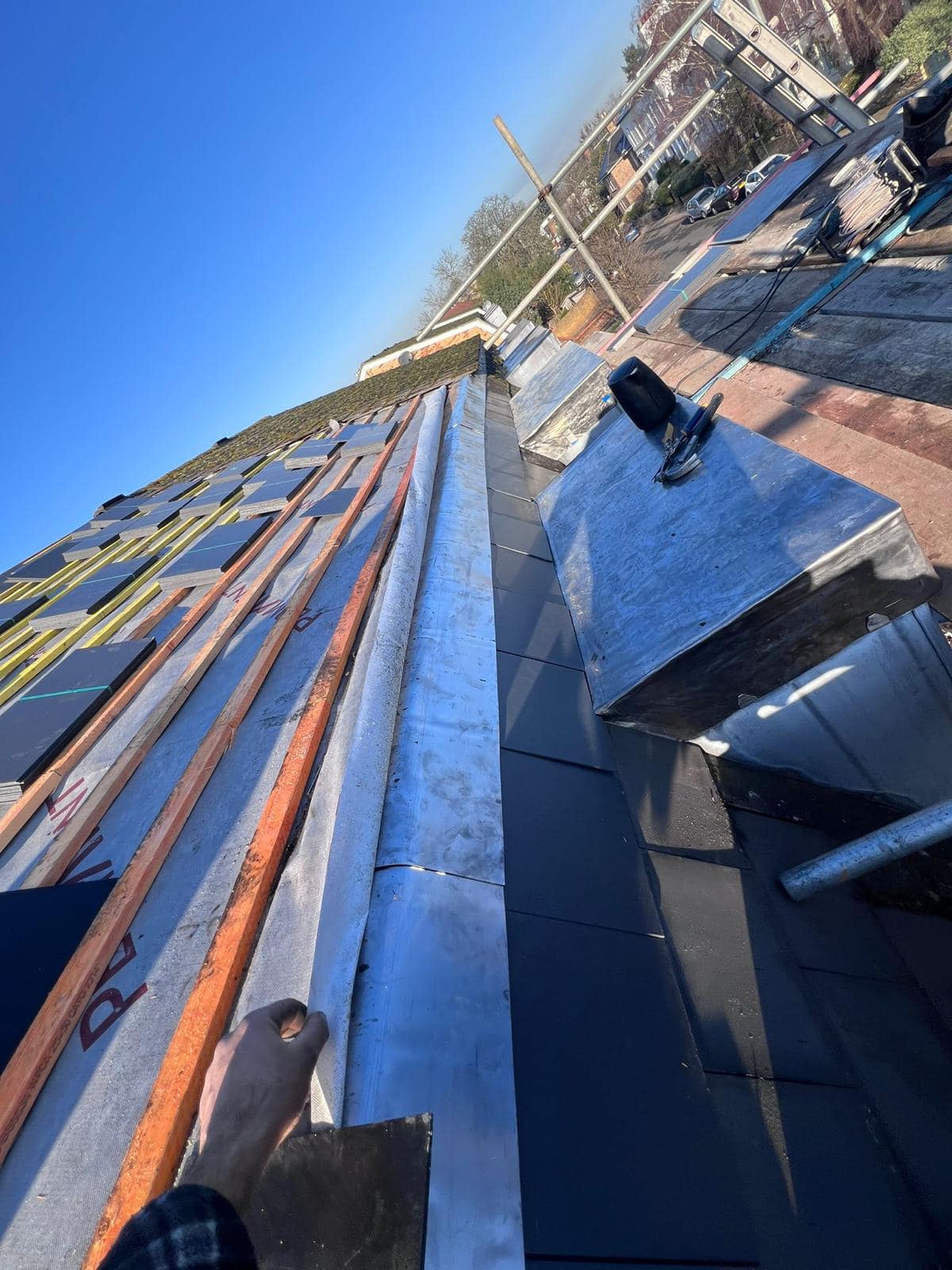 GRP fibreglass roof in Peckham