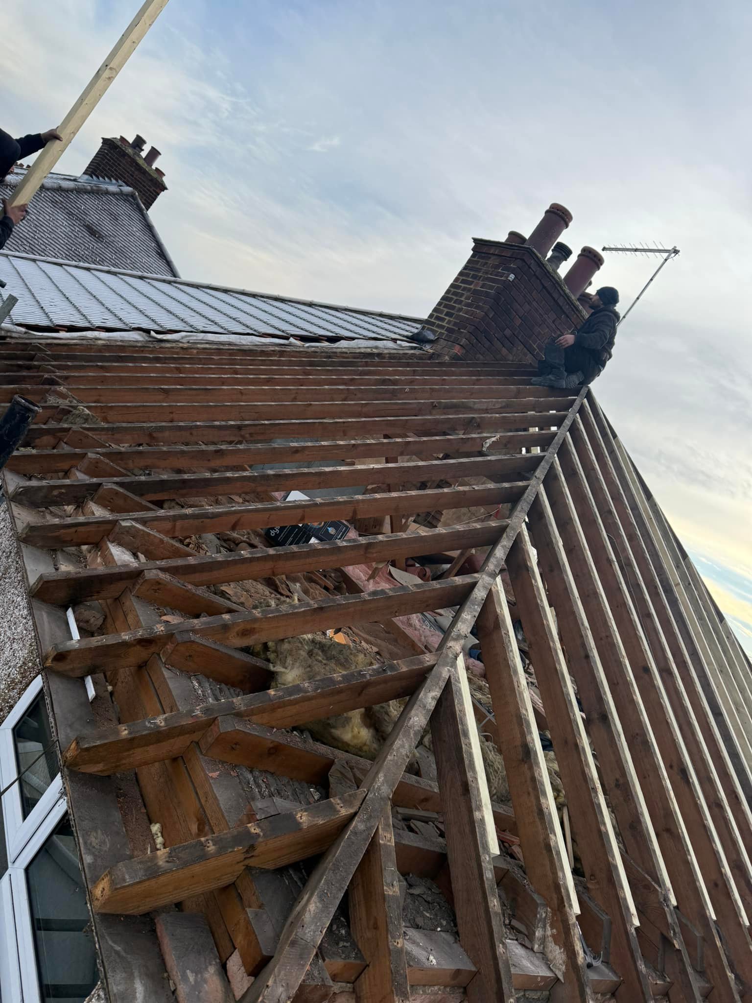 Slate roof restoration in Greenwich