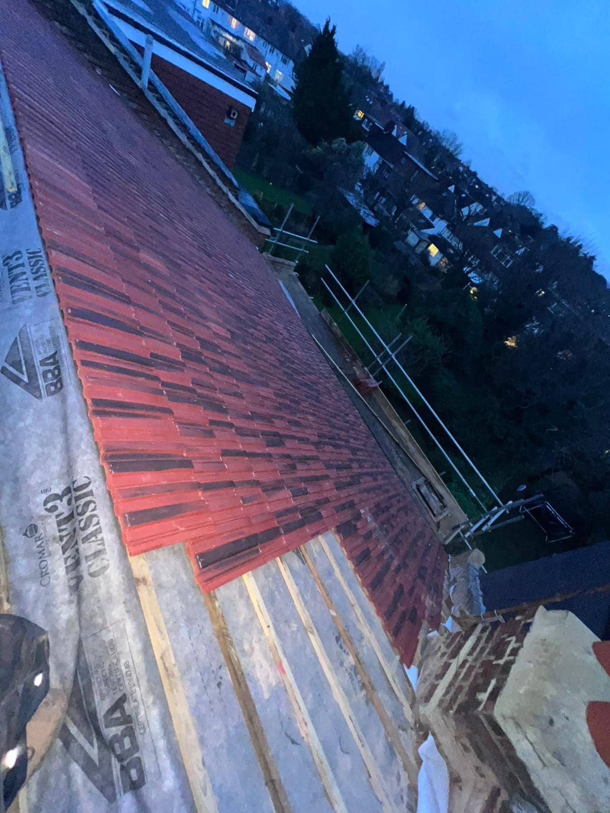 GRP fibreglass roof in Peckham