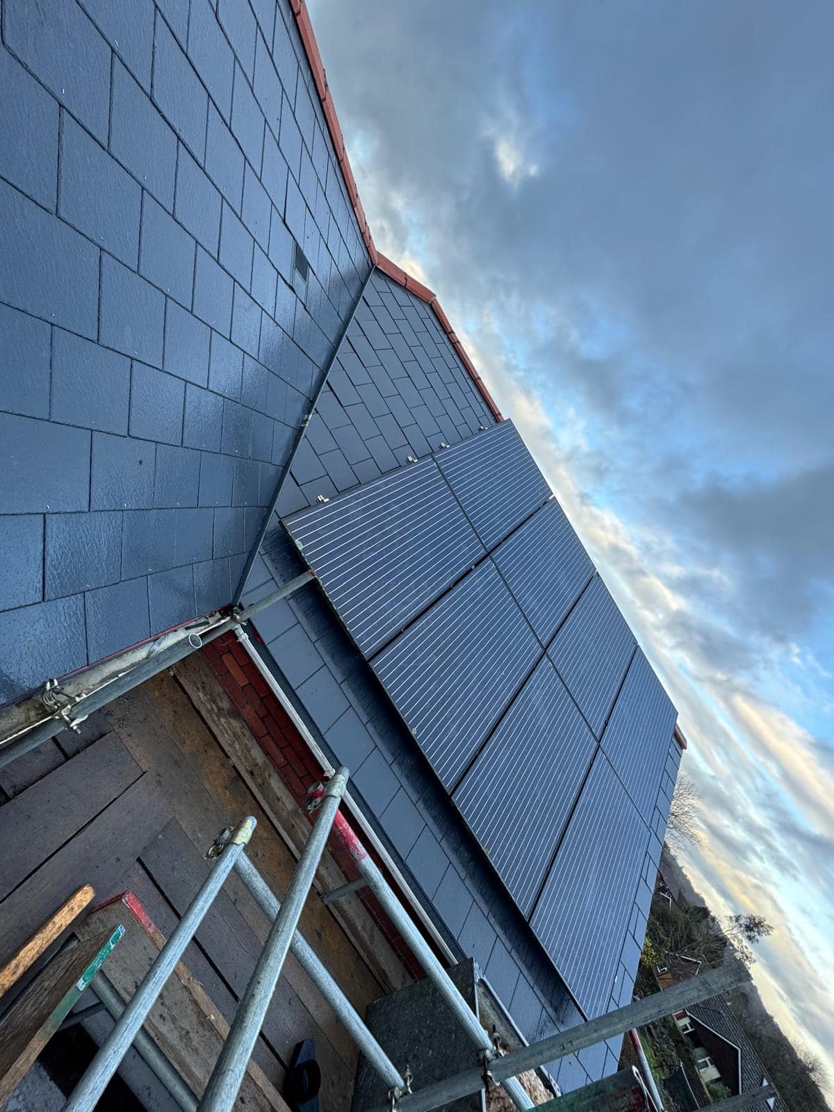 Professional roofers working on a property in London - KS Roof Master