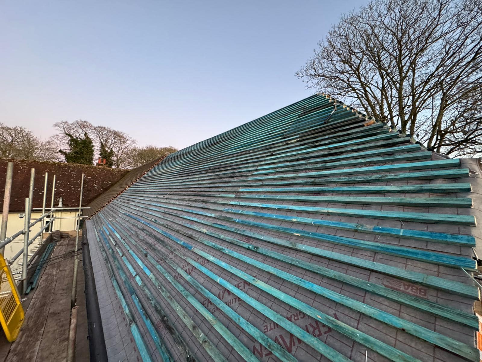 Slate roof restoration in Greenwich