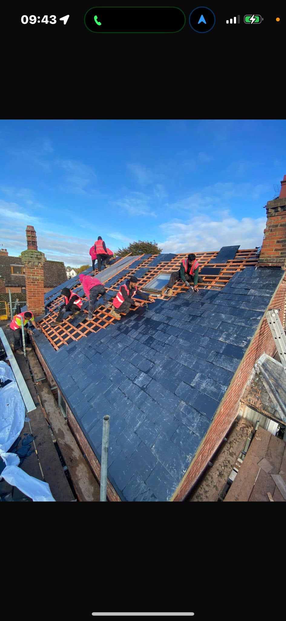 GRP fibreglass roof in Peckham
