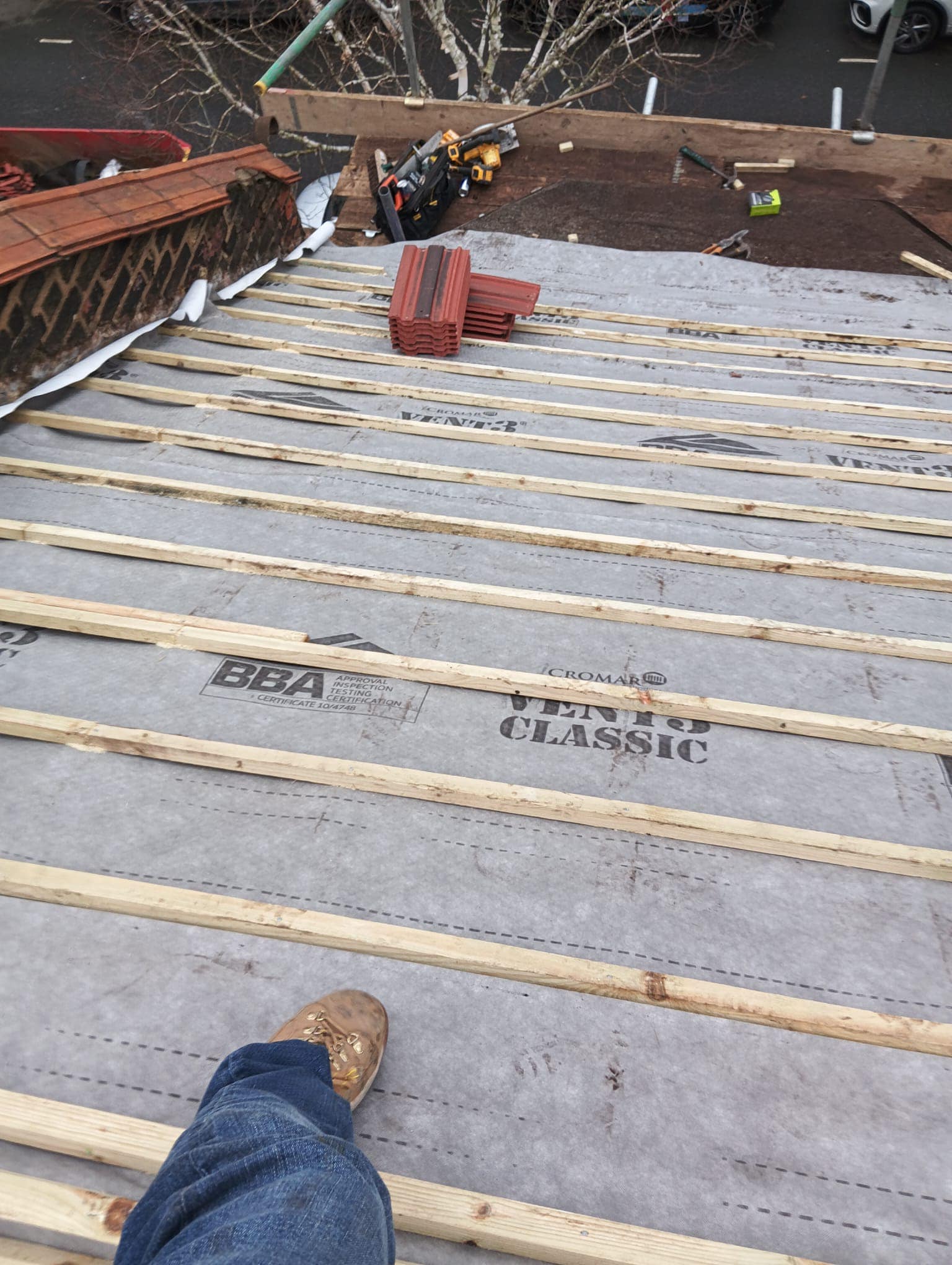 Slate roof restoration in Greenwich