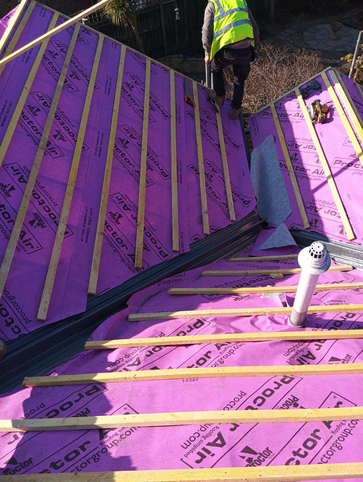 Slate roof restoration in Greenwich