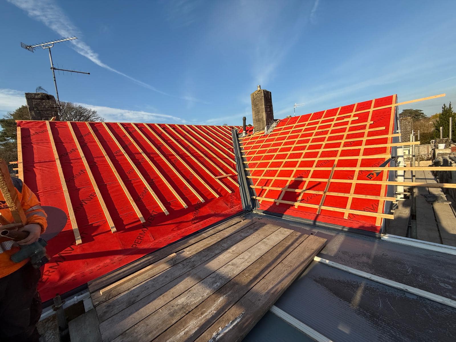 Commercial roof restoration in Canary Wharf