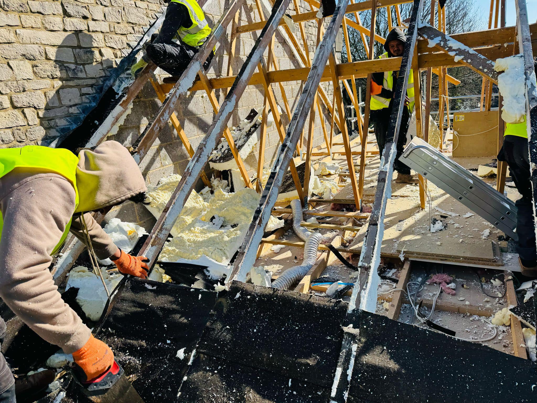 Commercial roof restoration in Canary Wharf