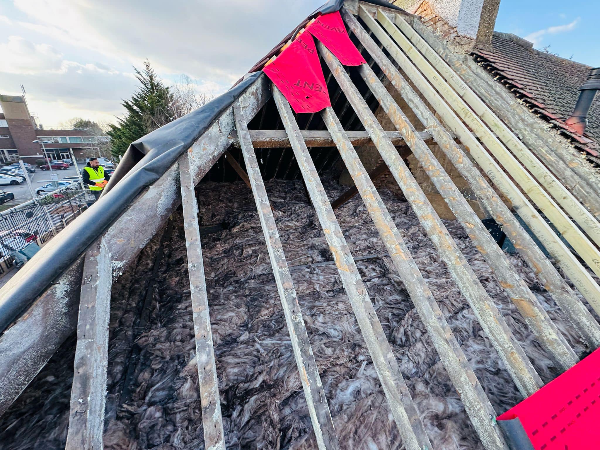 Storm damage repair in Battersea