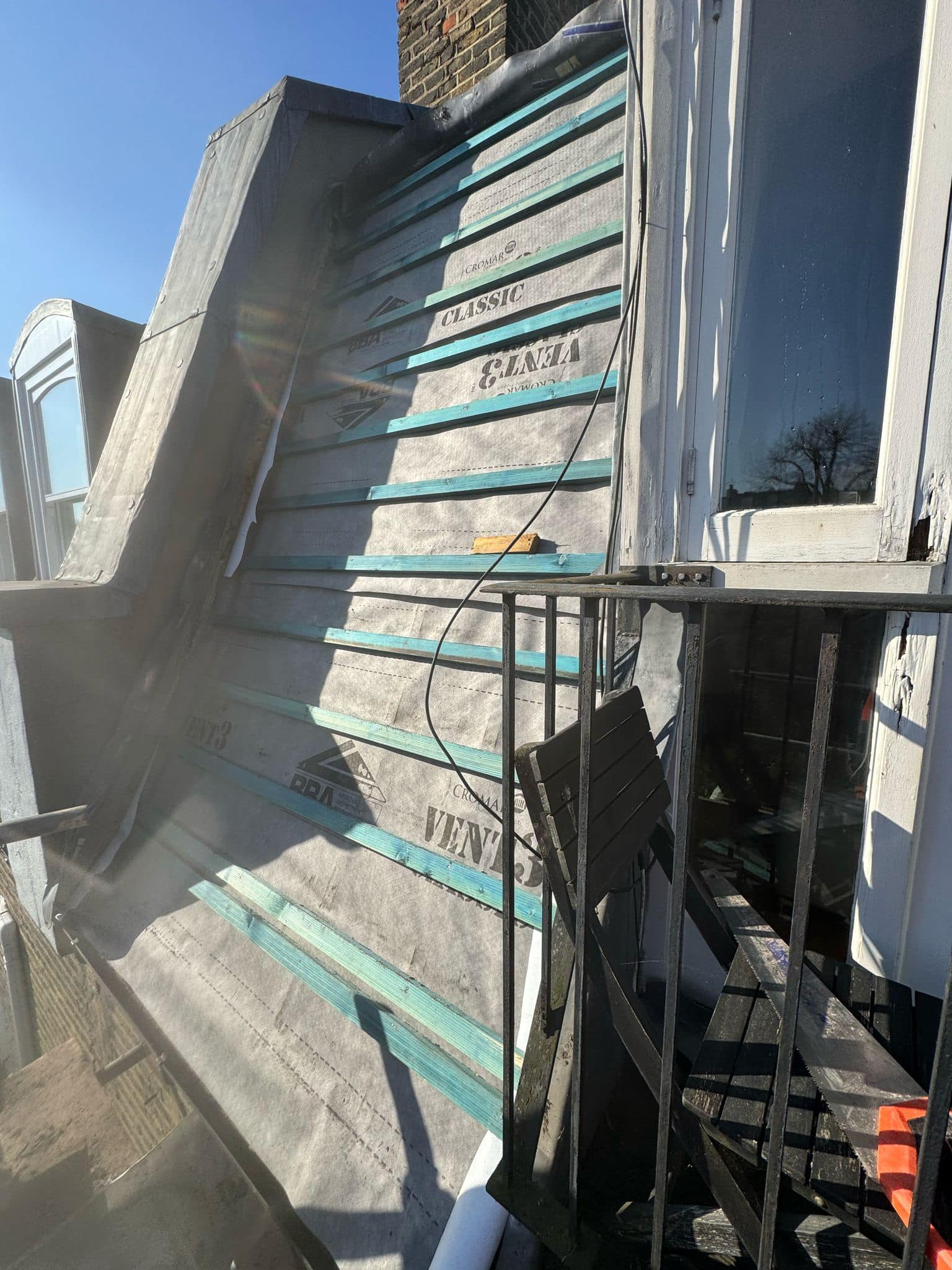 Lead flashing in Westminster