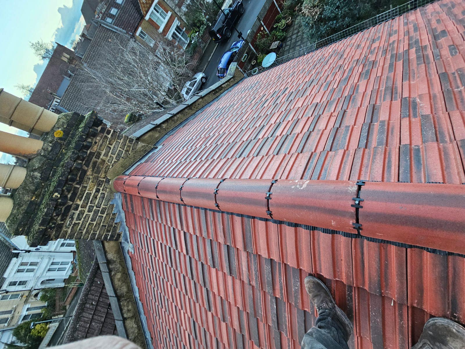 Storm damage repair in Battersea