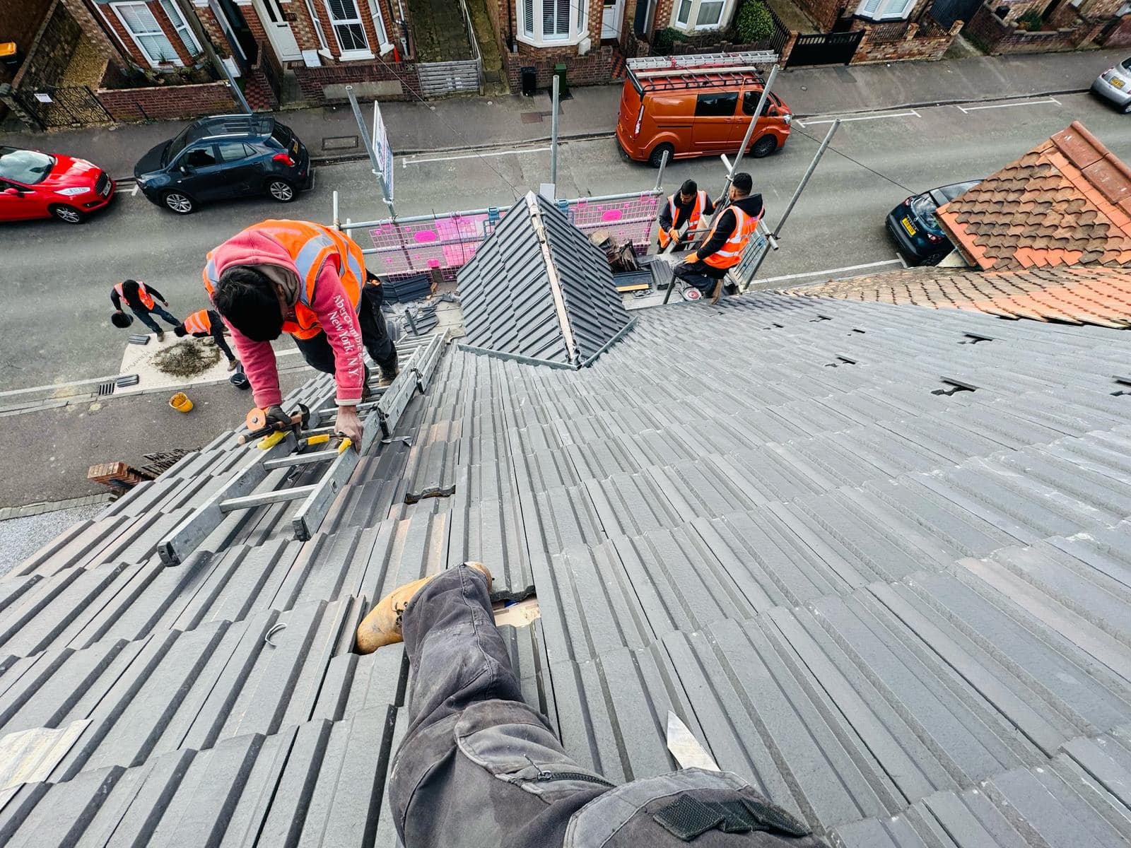 Commercial roof restoration in Canary Wharf