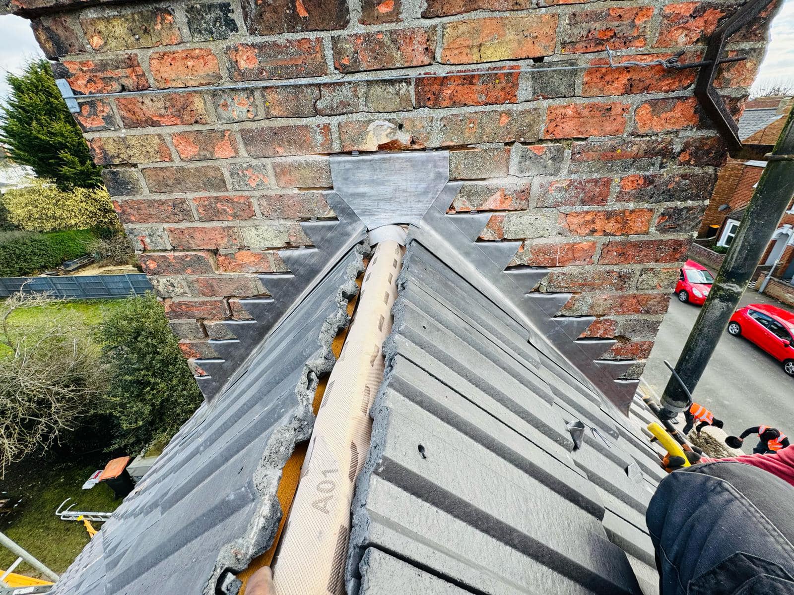 Lead flashing in Westminster