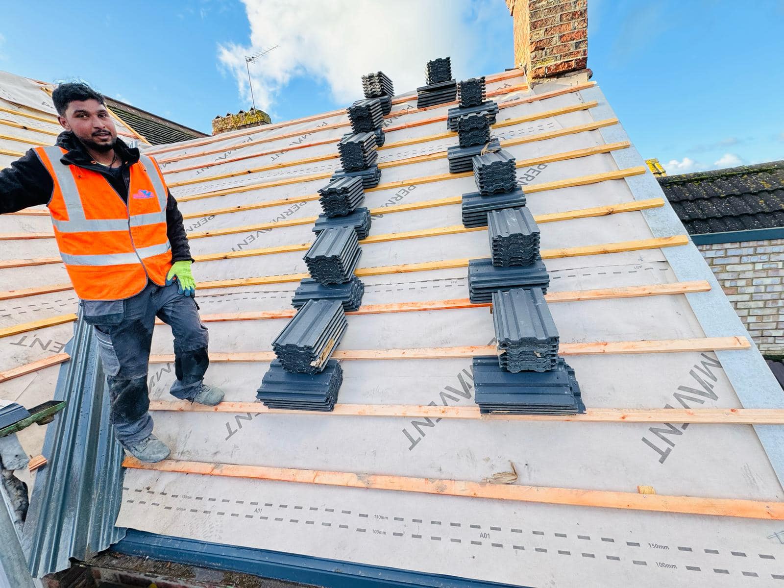 EPDM rubber roof in Stratford