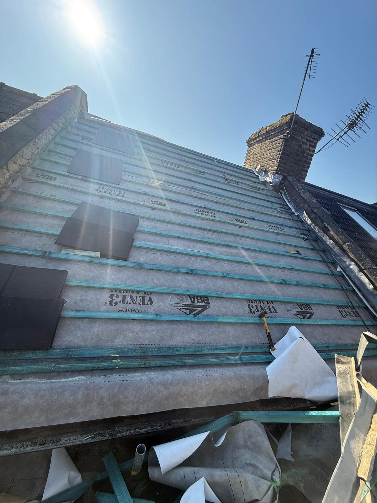 Slate roof restoration in Greenwich
