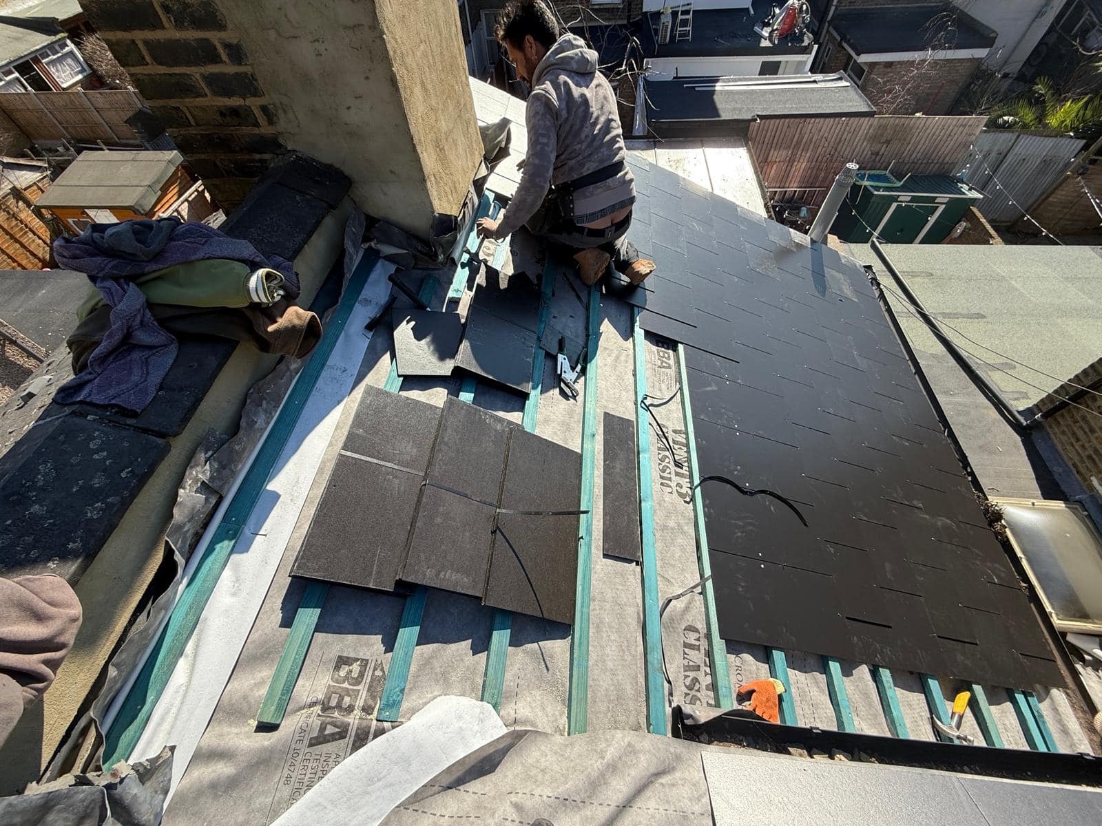 Lead flashing in Westminster