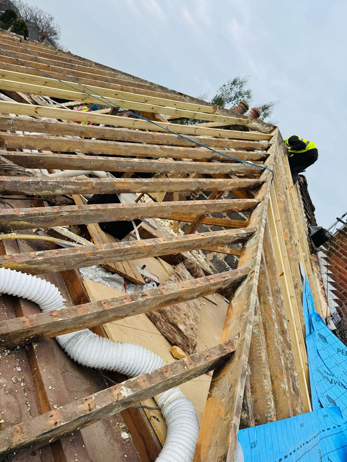 Slate roof restoration in Greenwich