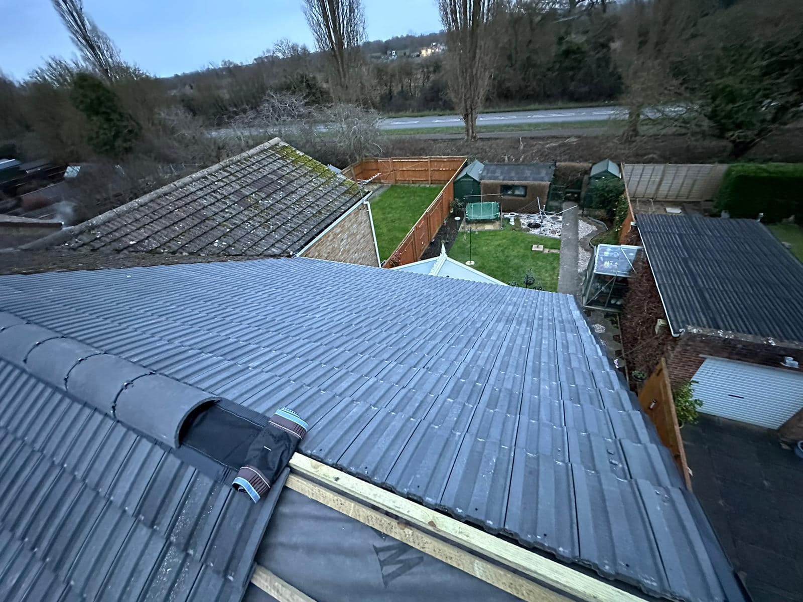 Commercial roof restoration in Canary Wharf