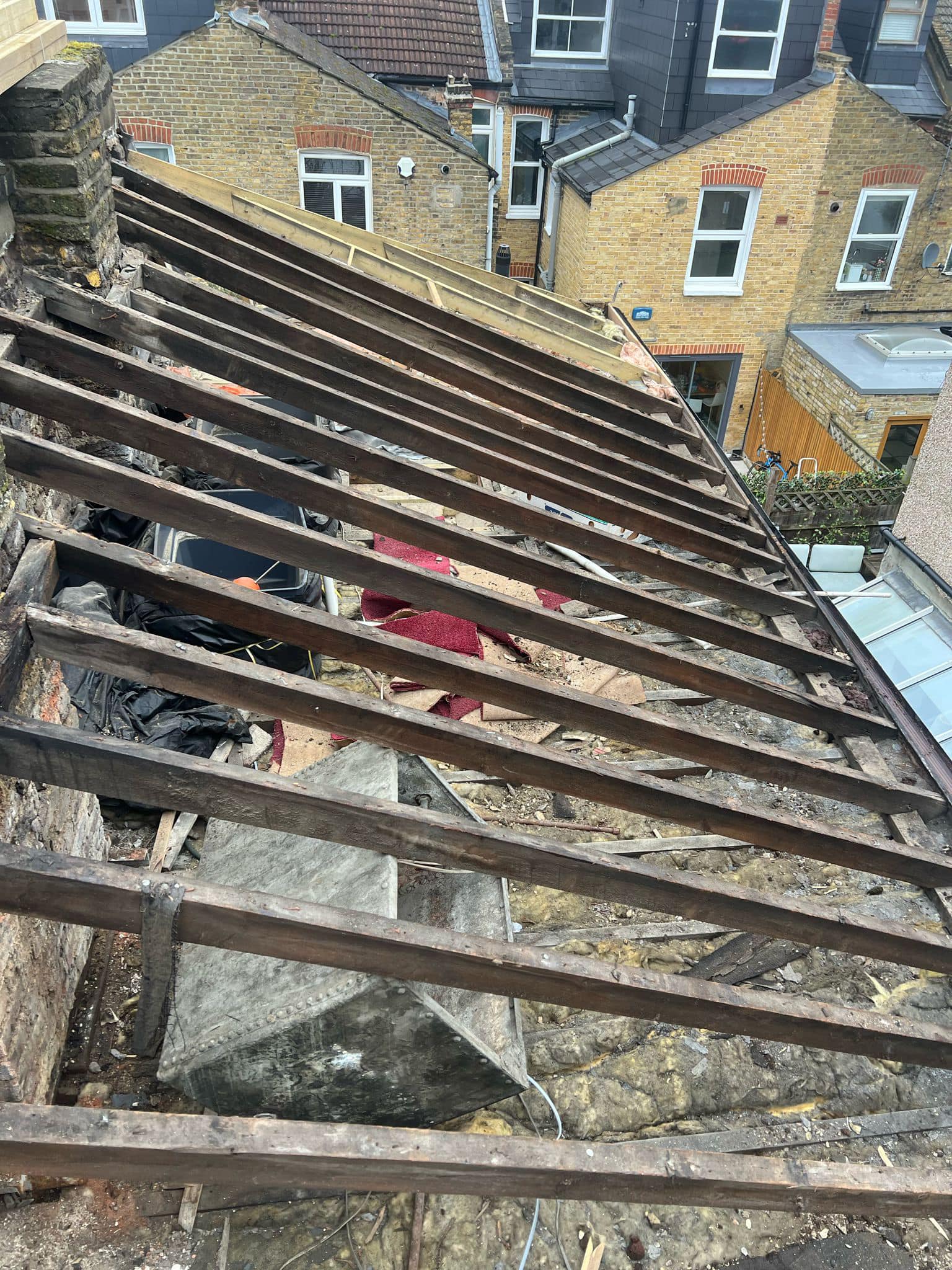 Storm damage repair in Battersea