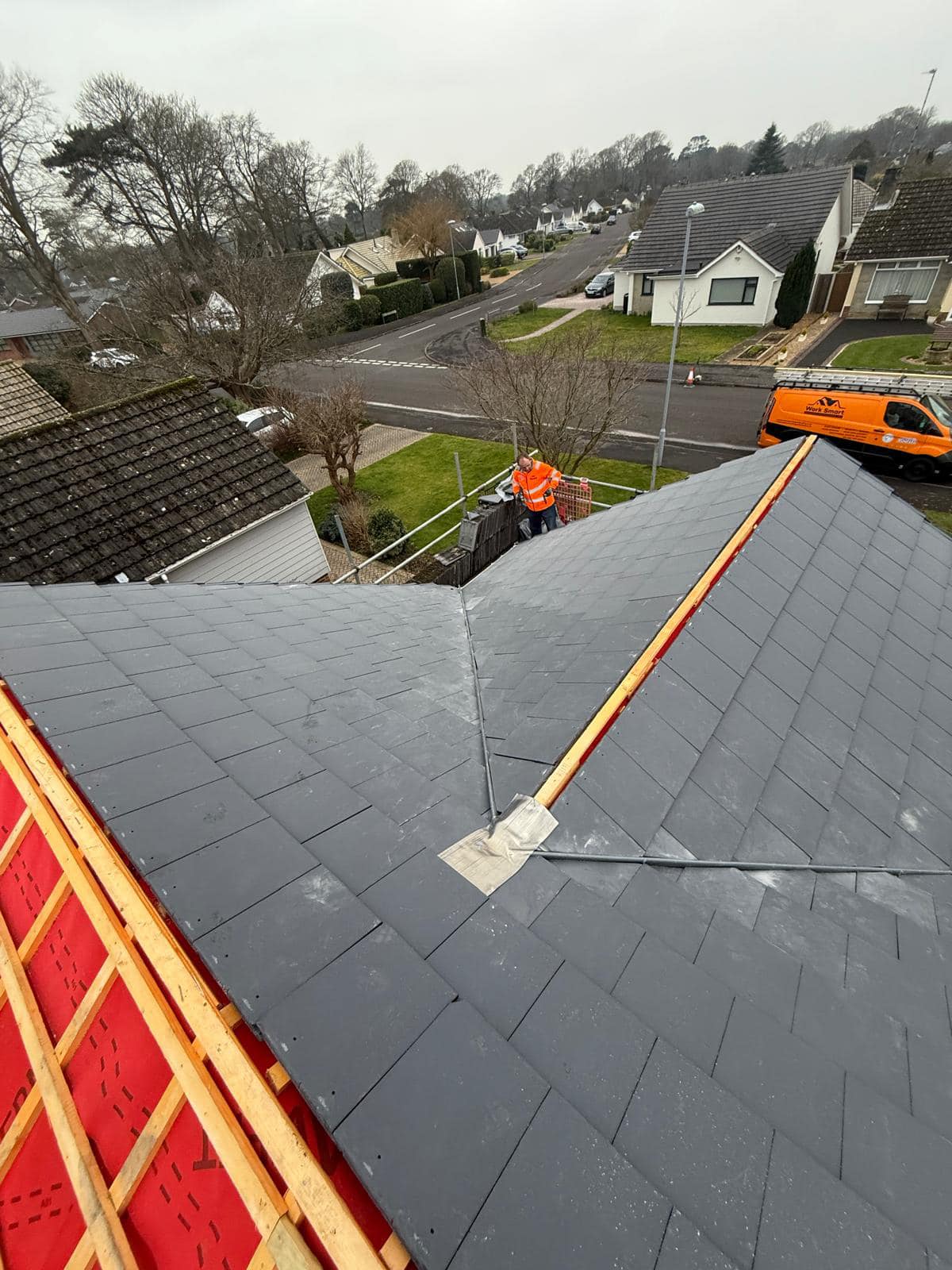 Slate roof restoration in Greenwich