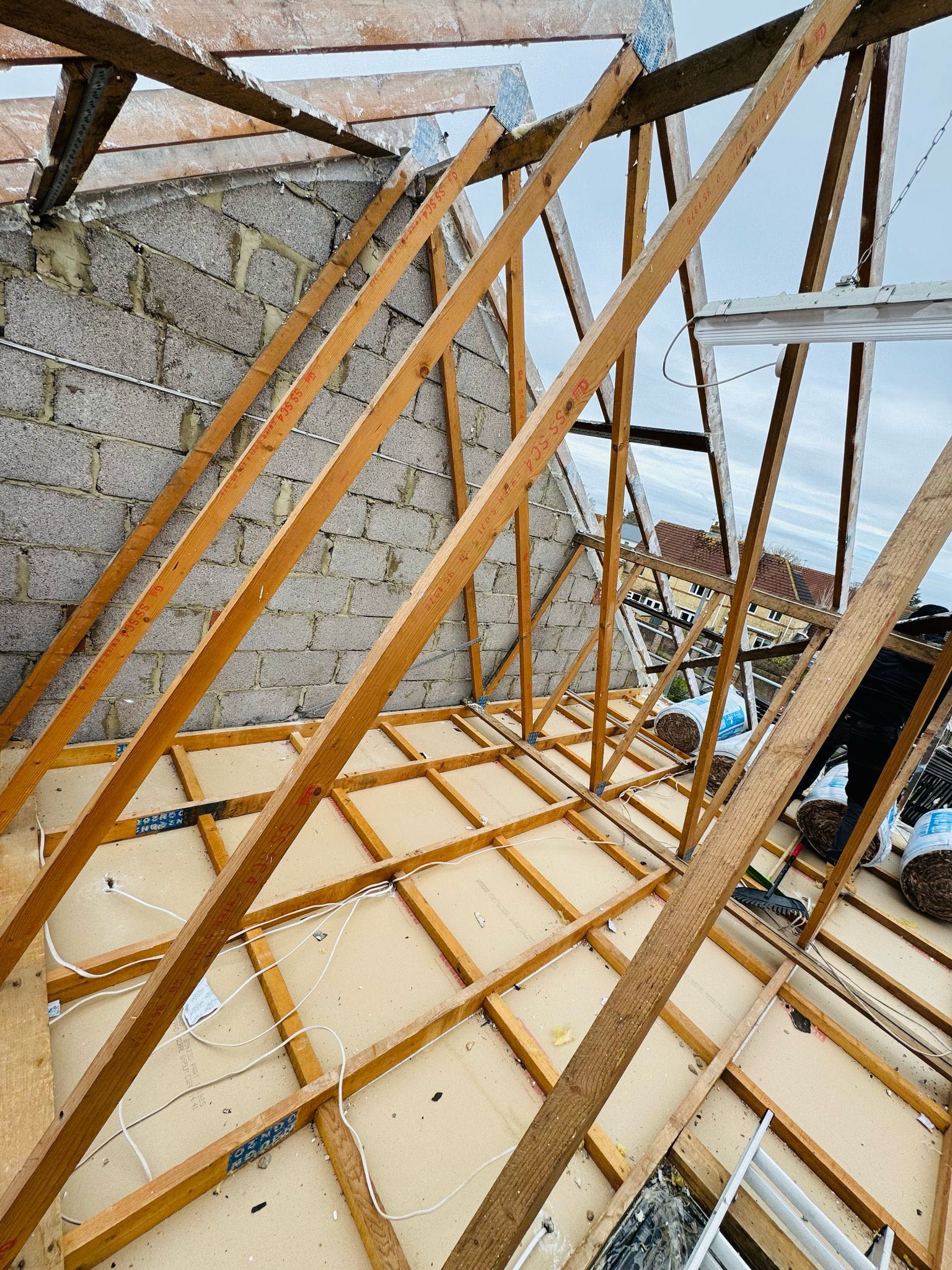 Professional roofers working on a property in London - KS Roof Master