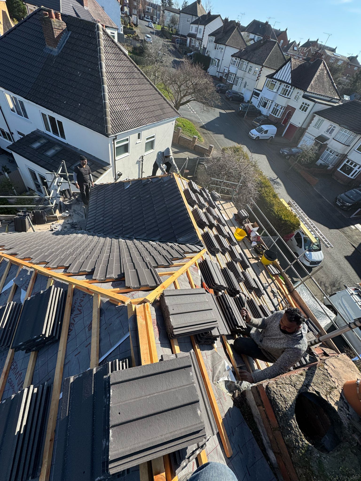 Storm damage repair in Battersea