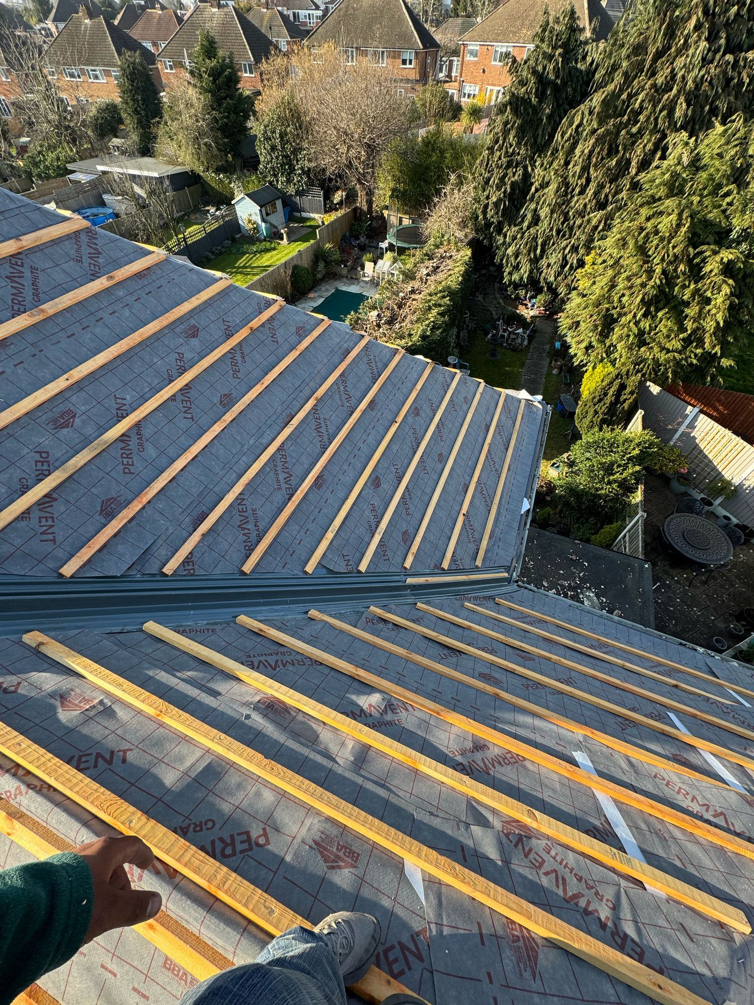 GRP fibreglass roof in Peckham