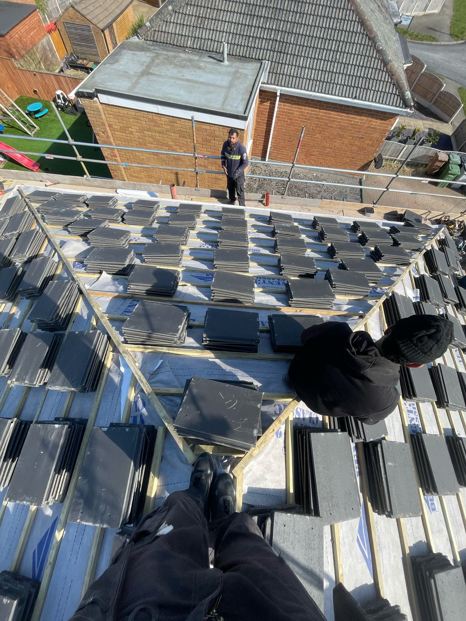 Commercial roof restoration in Canary Wharf