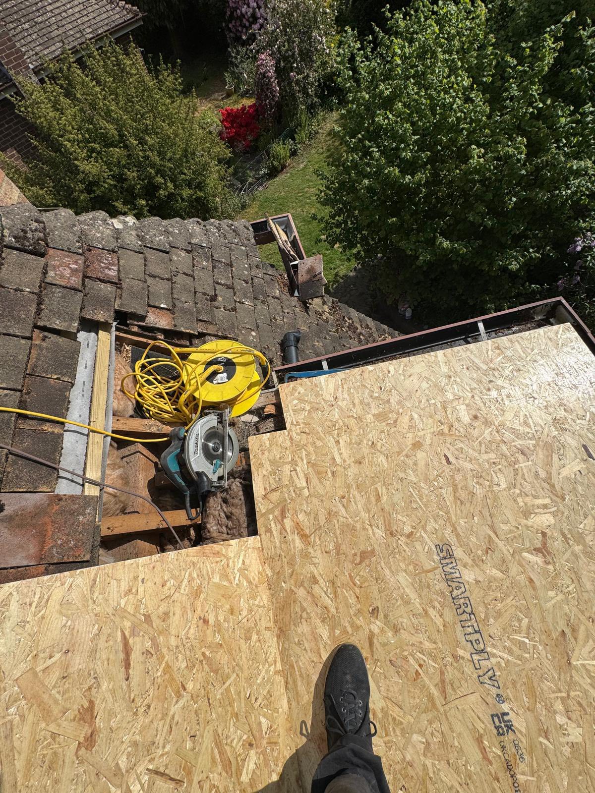 Storm damage repair in Battersea