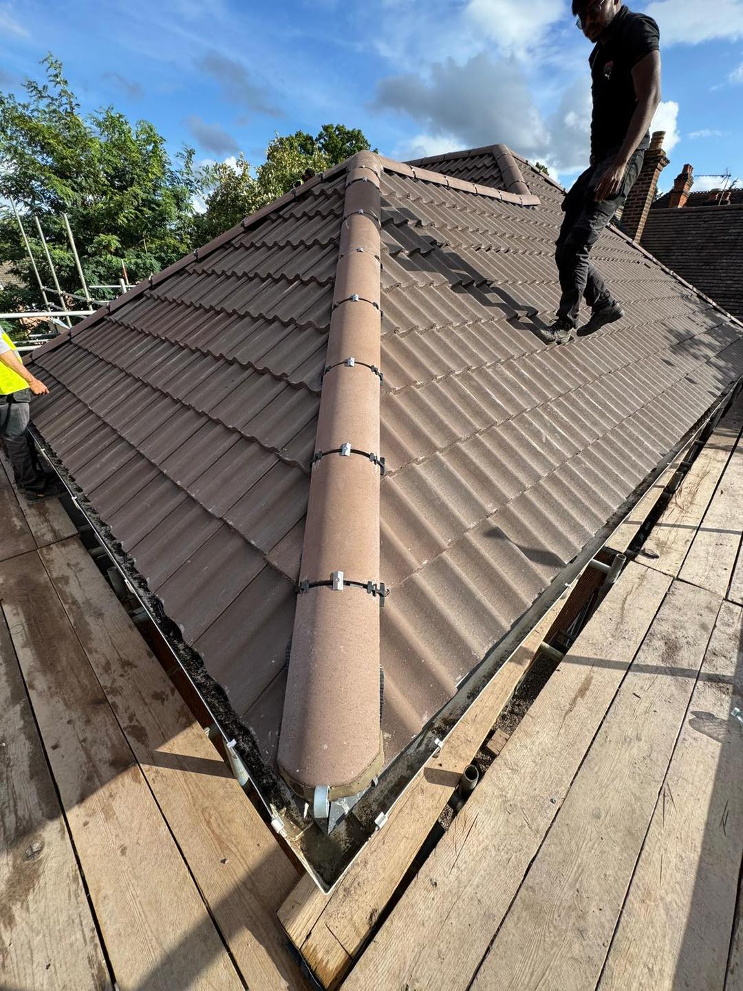 Commercial roof restoration in Canary Wharf