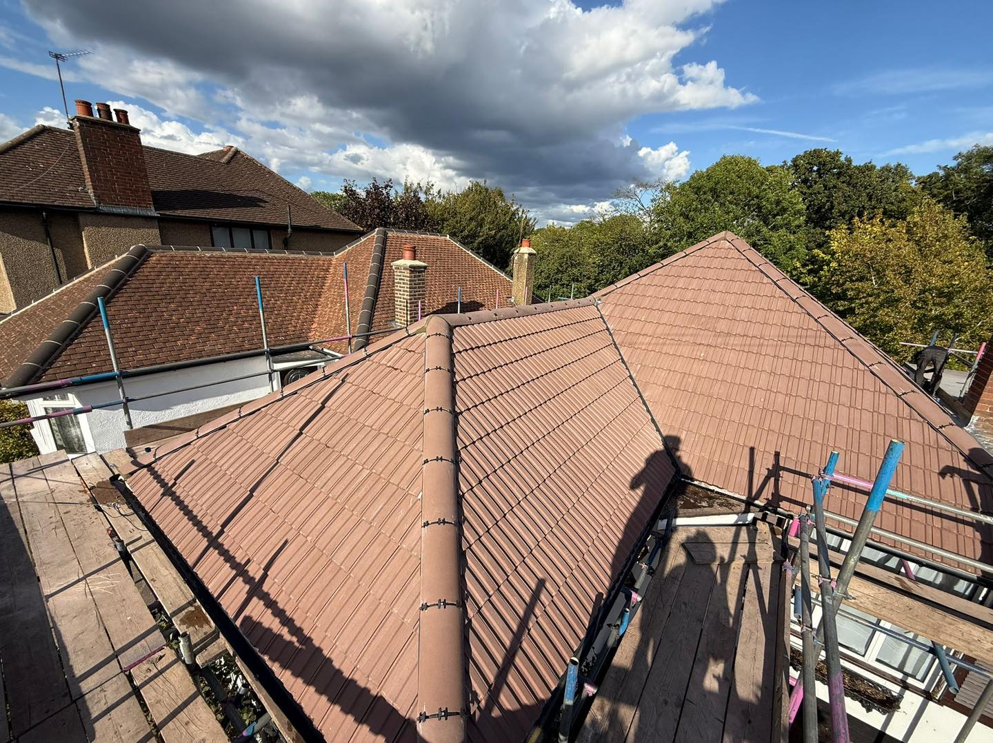 Commercial roof restoration in Canary Wharf