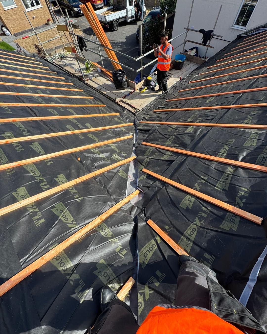 Slate roof restoration in Greenwich