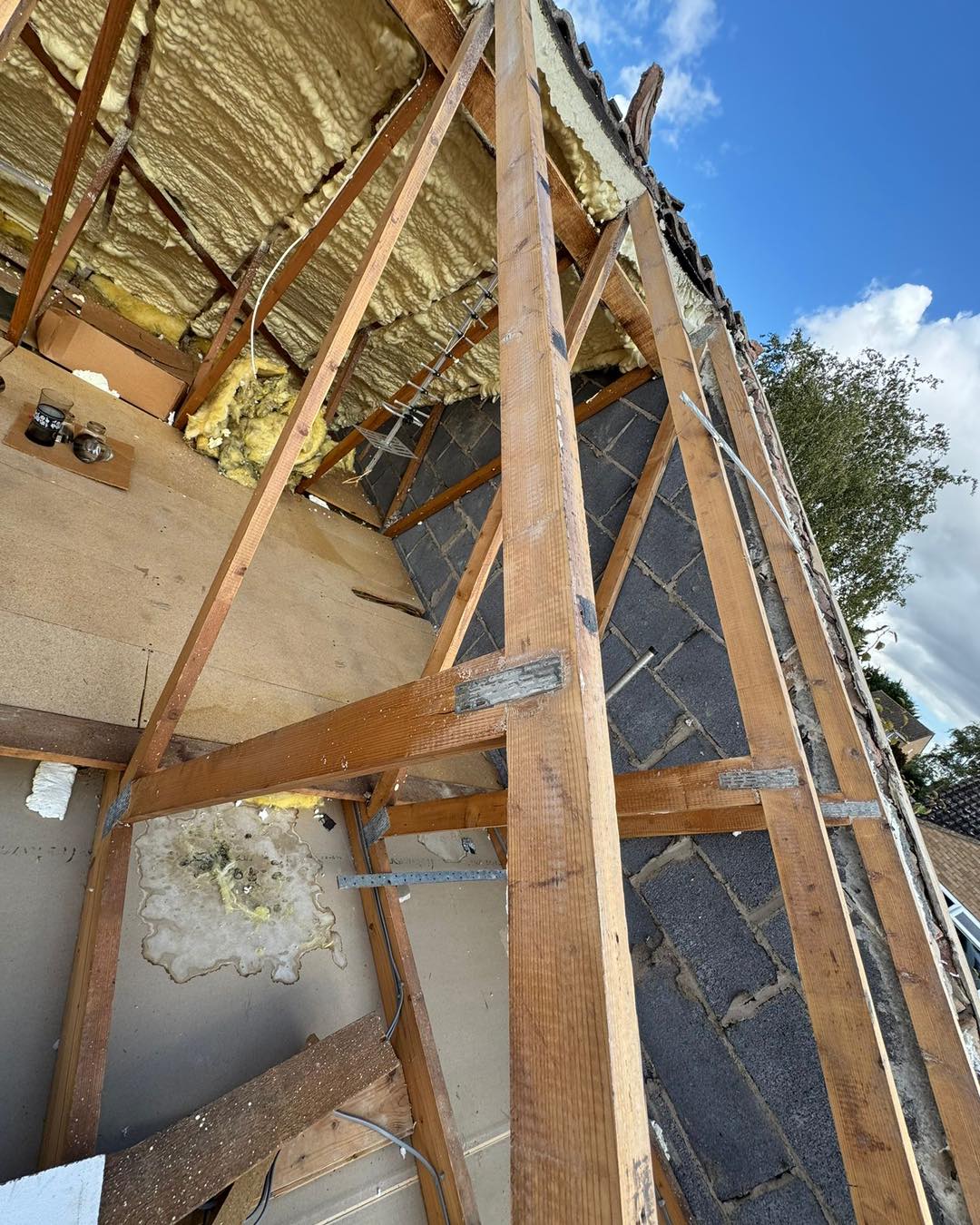 Professional roofers working on a property in London - KS Roof Master