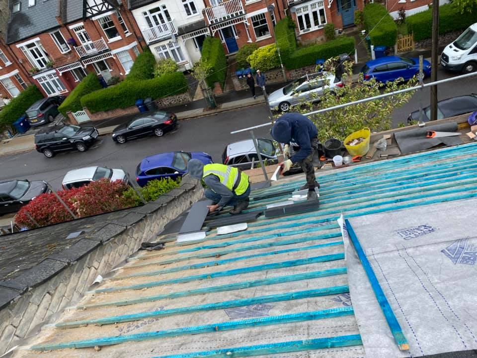 Storm damage repair in Battersea
