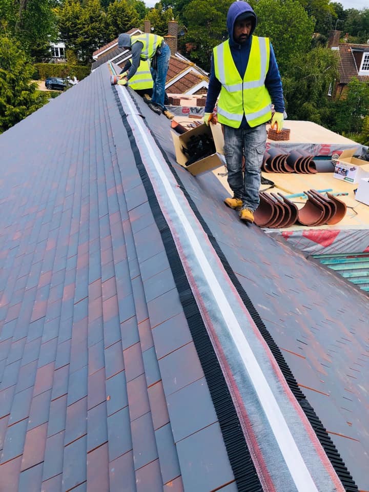 Commercial roof restoration in Canary Wharf