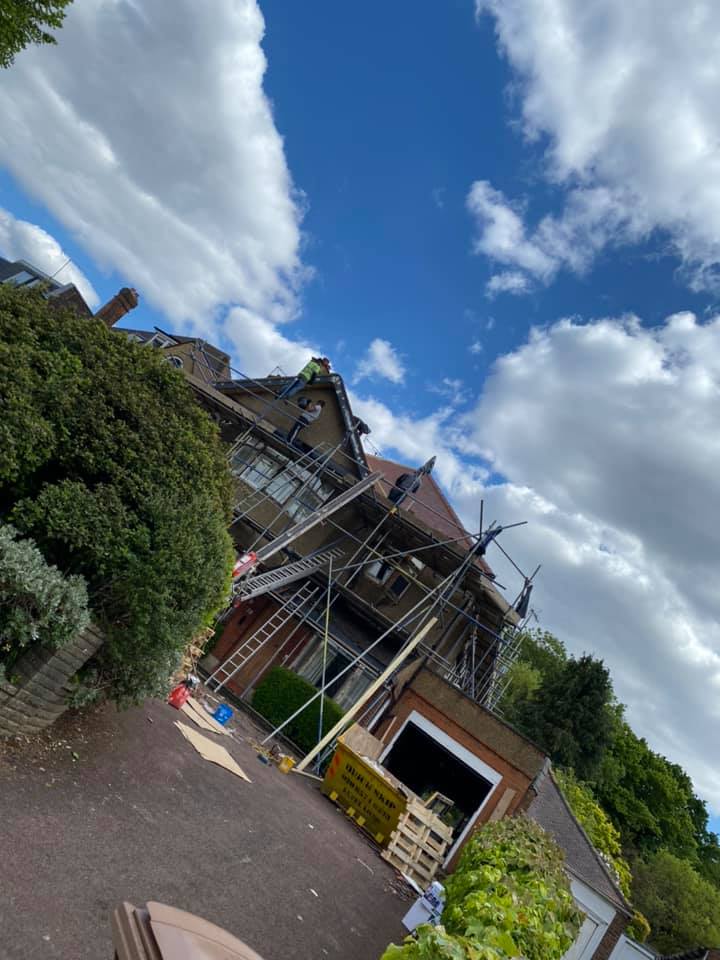 Slate roof restoration in Greenwich