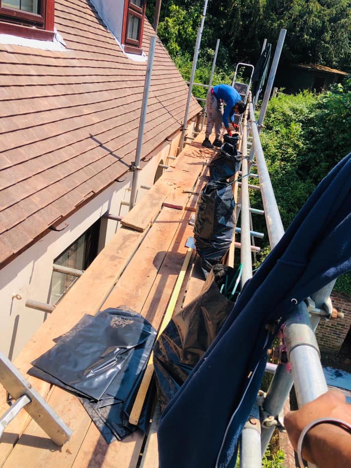 Storm damage repair in Battersea