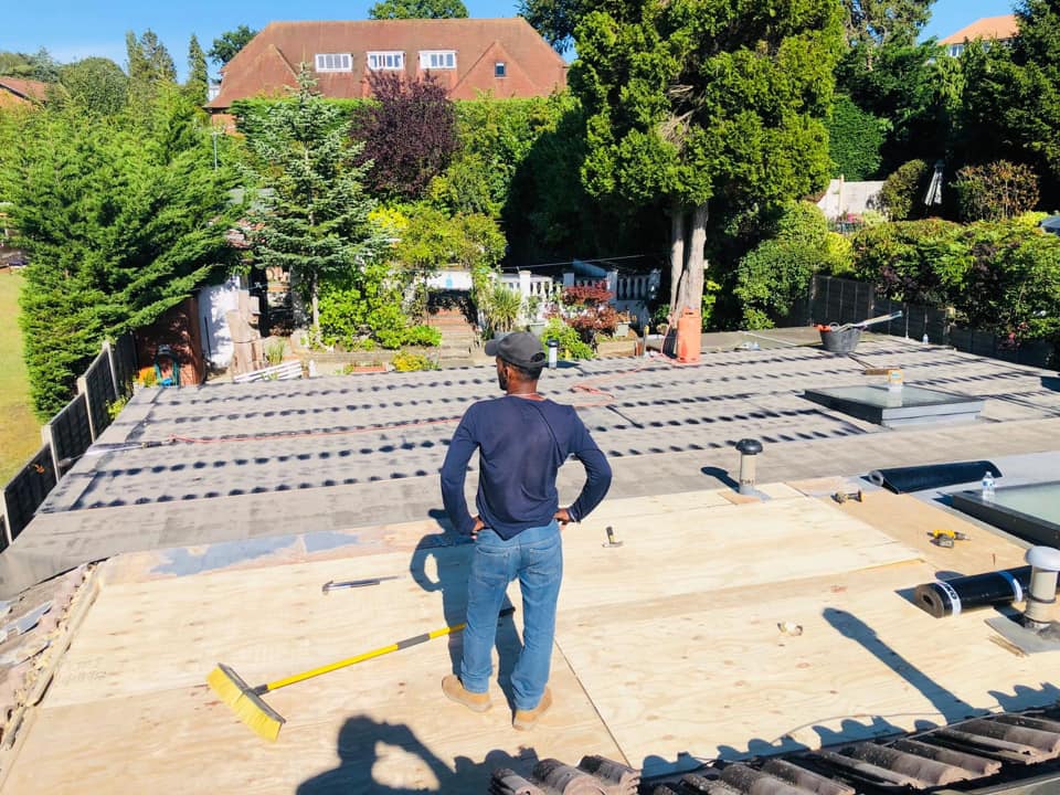 Flat roof replacement in Croydon