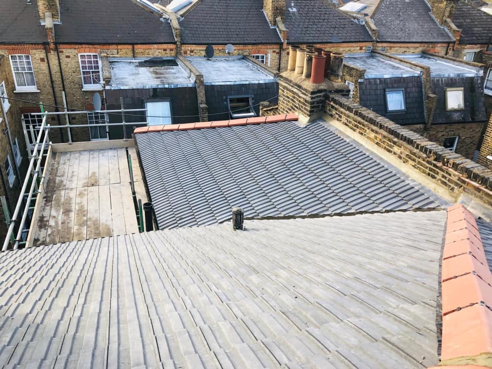 Slate roof restoration in Greenwich