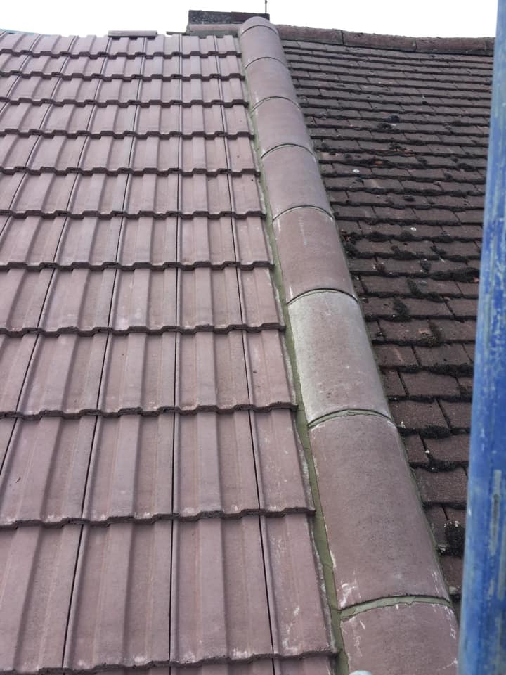 Professional roofers working on a property in London - KS Roof Master