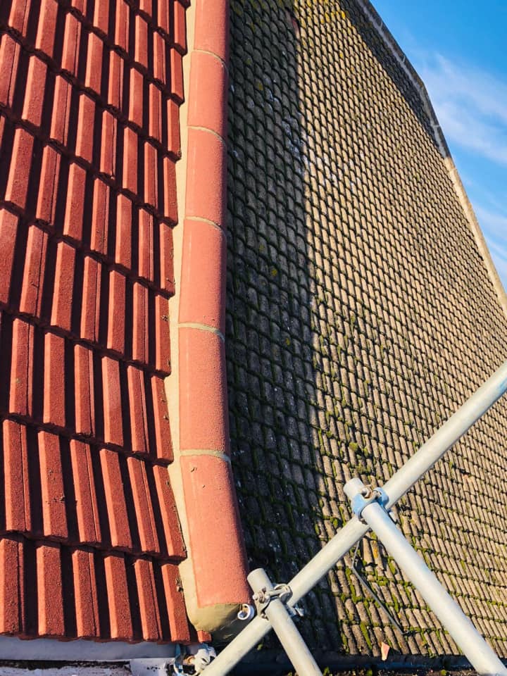 Professional roofers working on a property in London - KS Roof Master