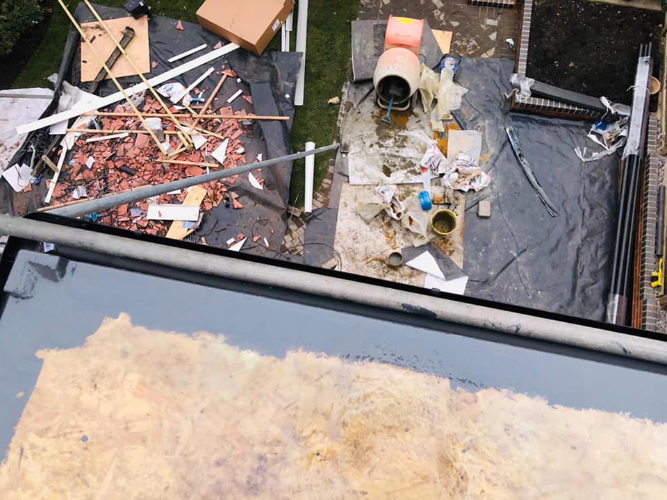Storm damage repair in Battersea