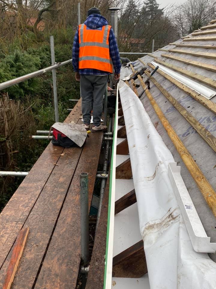 Storm damage repair in Battersea