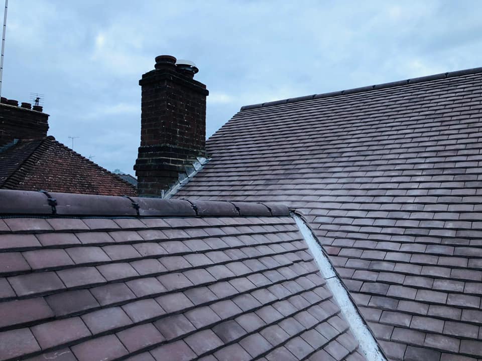 Slate roof restoration in Greenwich