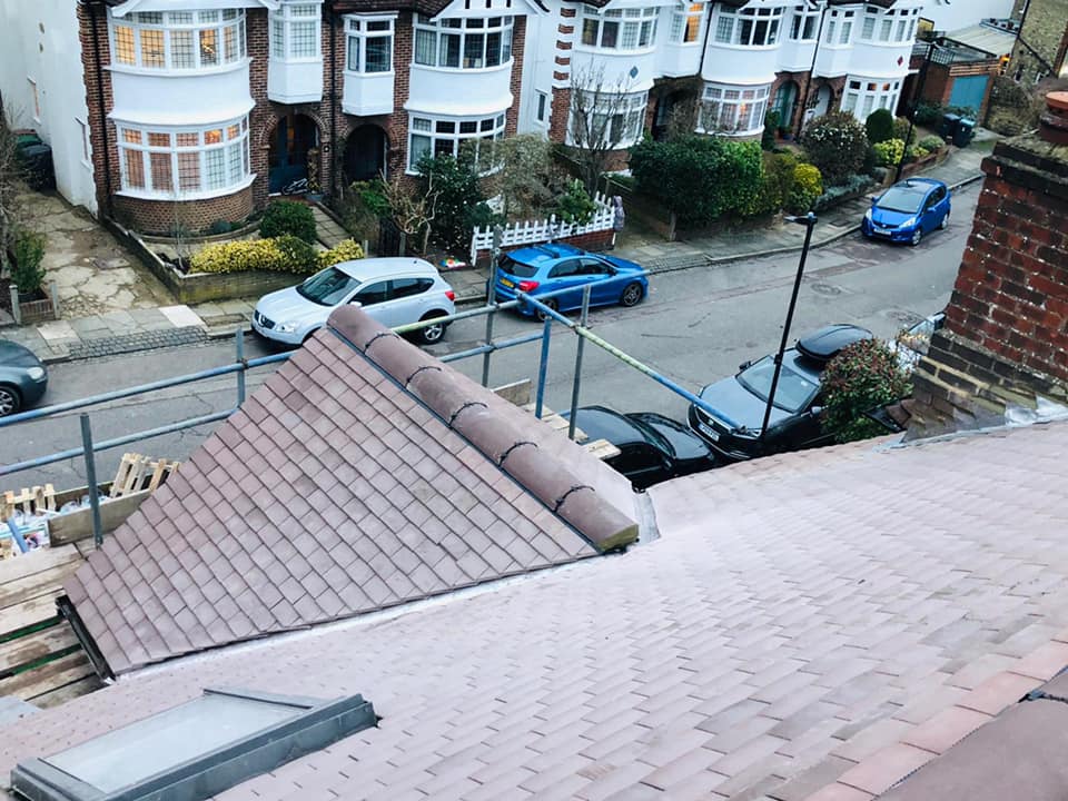 Slate roof restoration in Greenwich